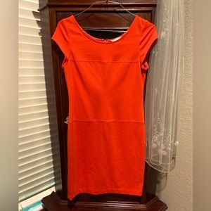 Banana Republic Orange dress. Size 10 Polyester,rayon and spandex